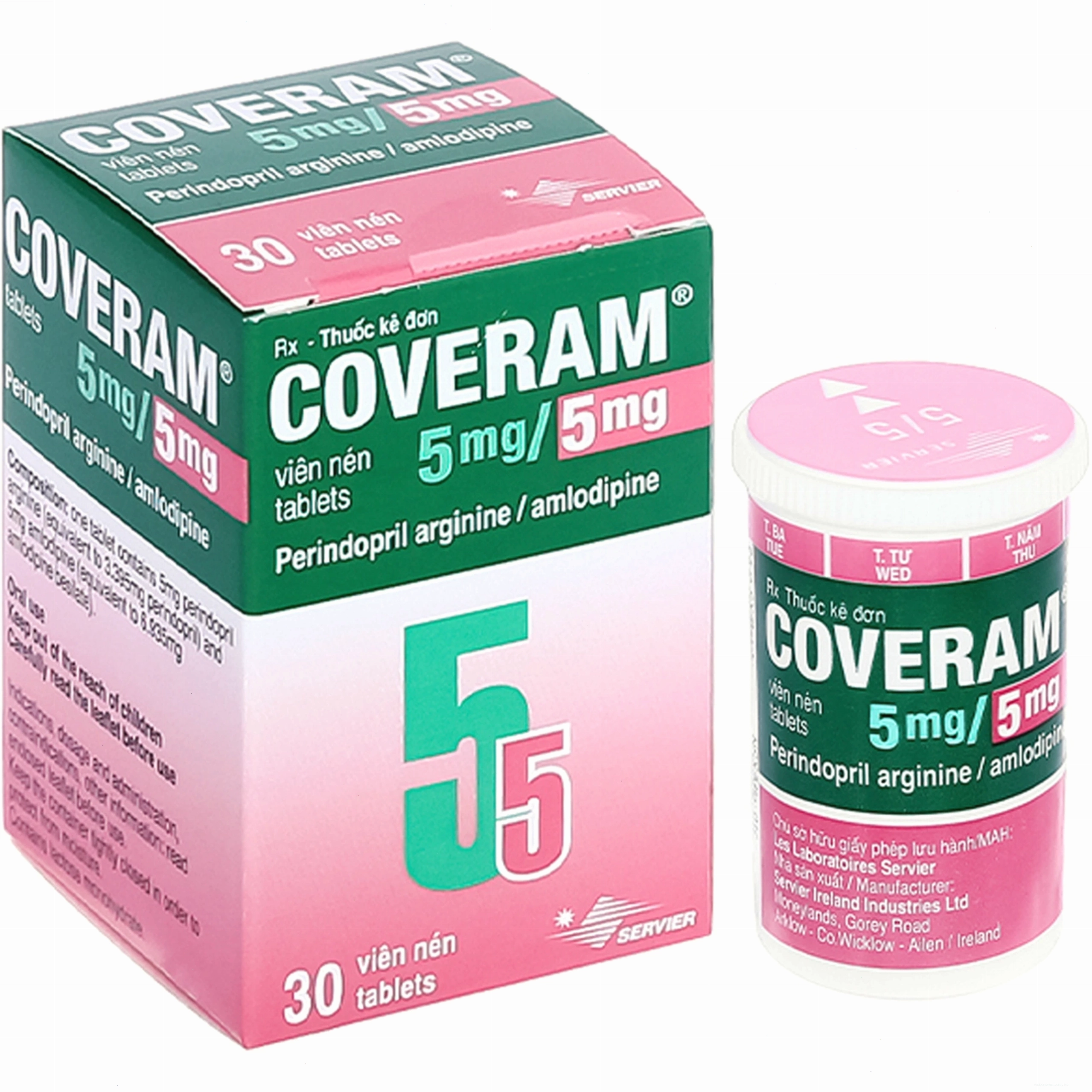 Viên thuốc Coveram 5mg/5mg