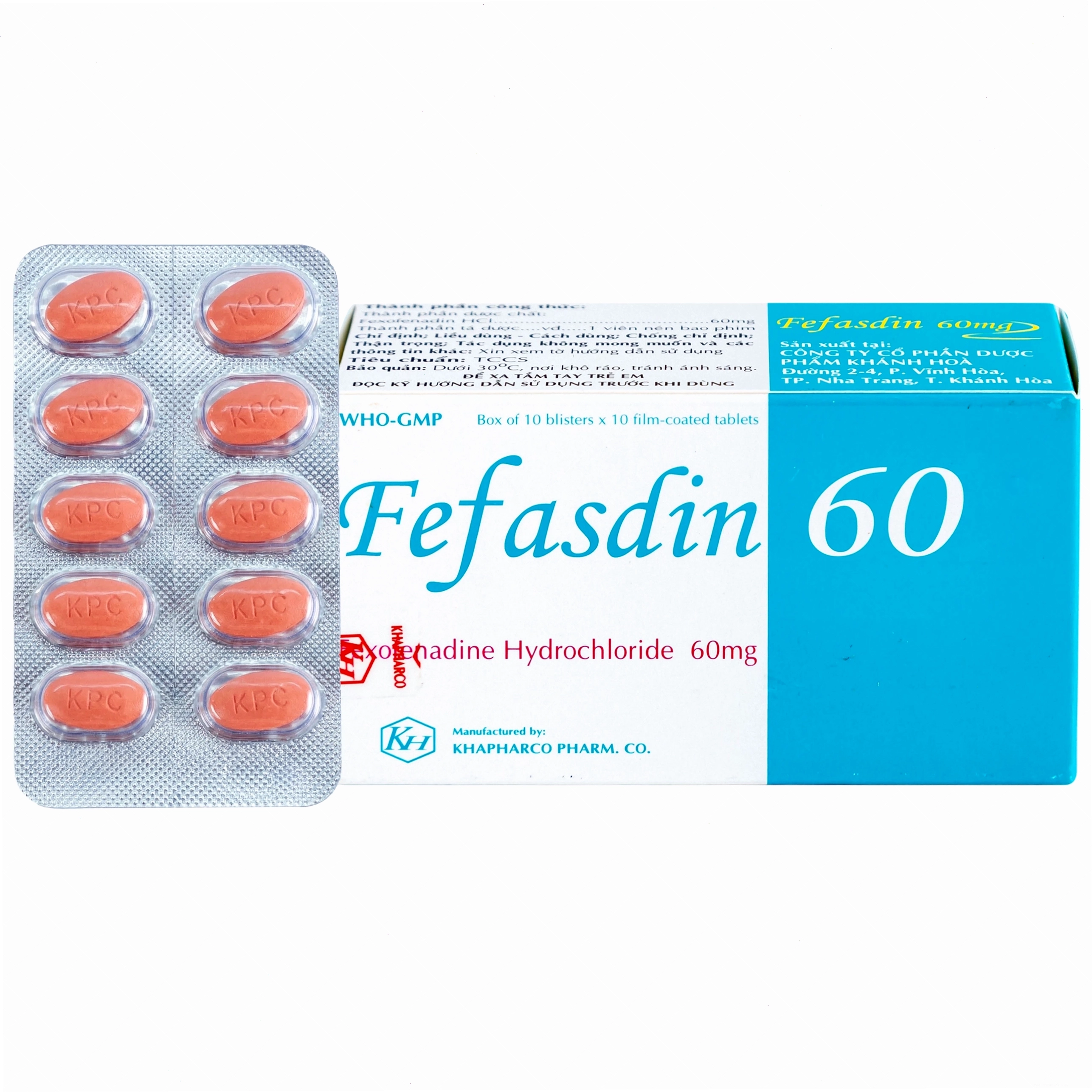 Viên thuốc Fefasdin 60 Khapharco