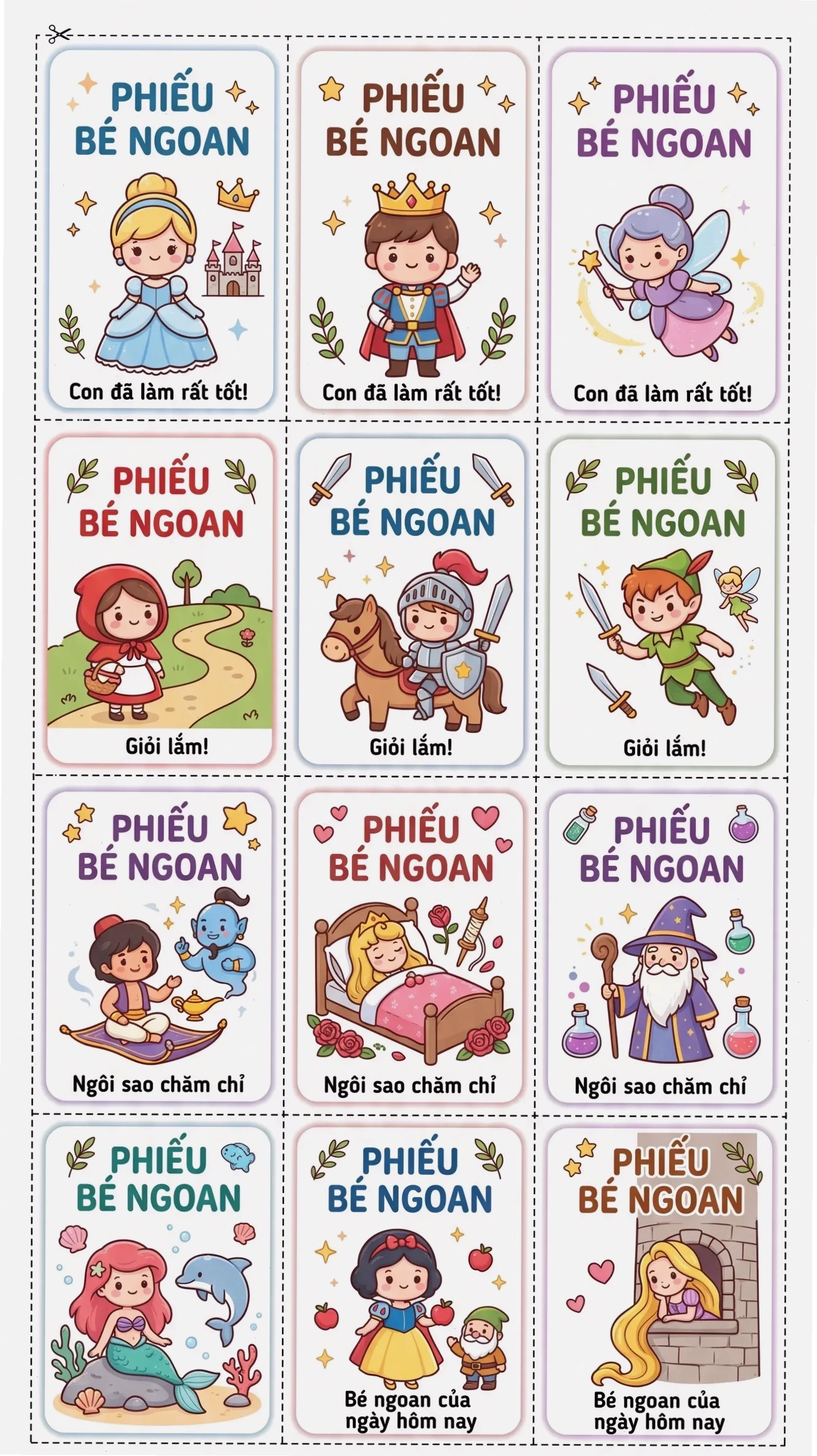 Xem thử học liệu Phiếu Bé Ngoan - Trang 1